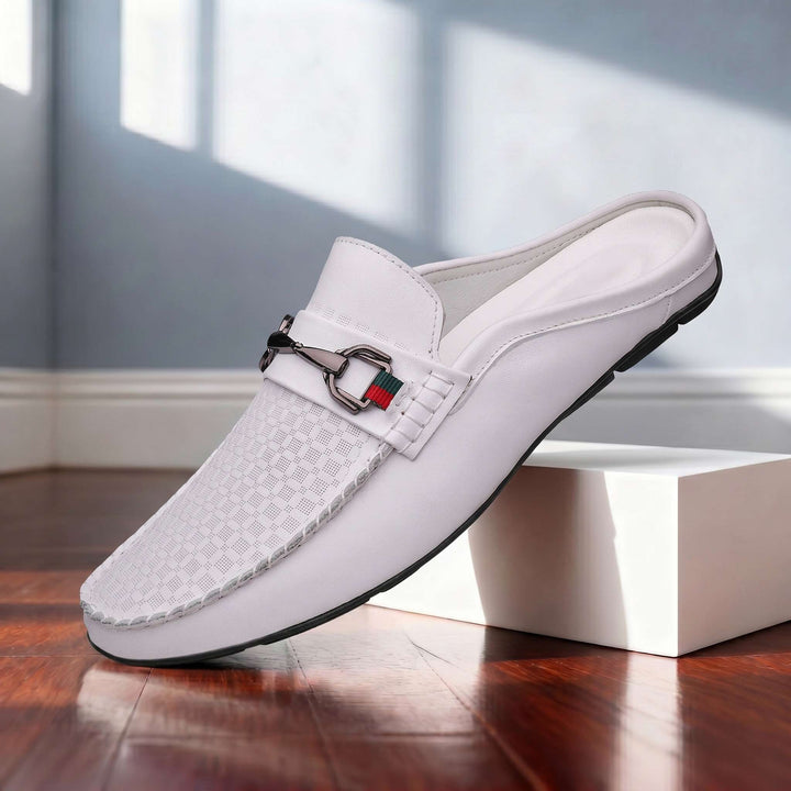 White Verrano Loafers detail