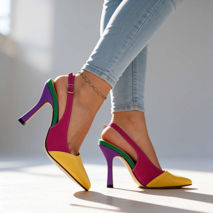 Orange Layla Heels detail