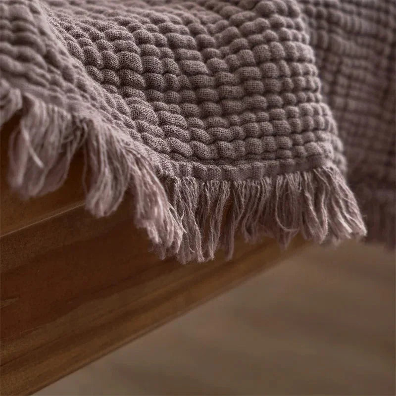 Waffle Cotton Throw