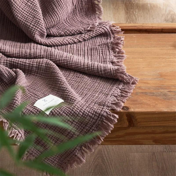 Waffle Cotton Throw