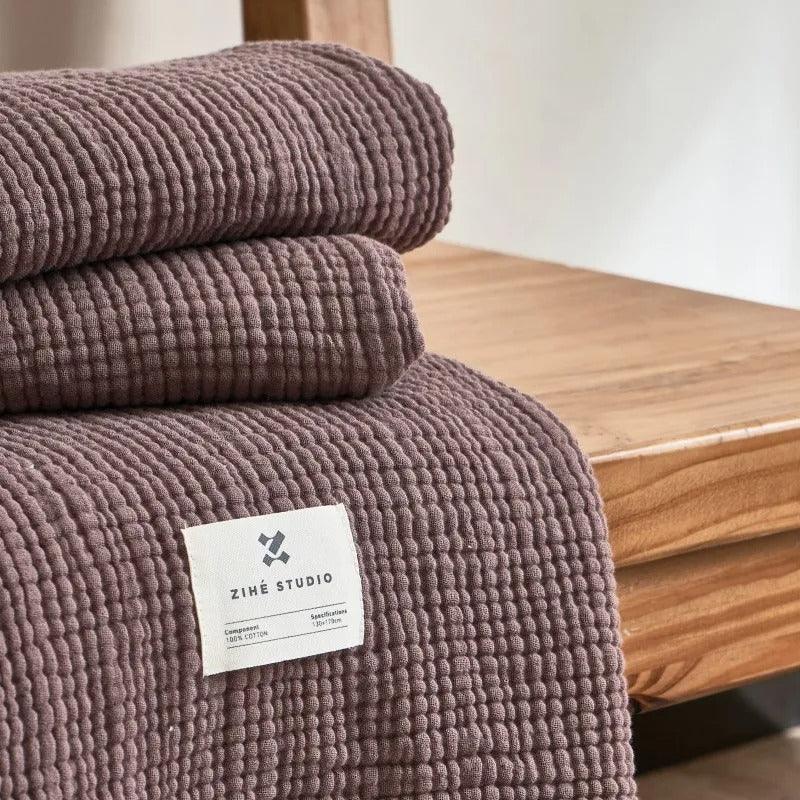 Waffle Cotton Throw