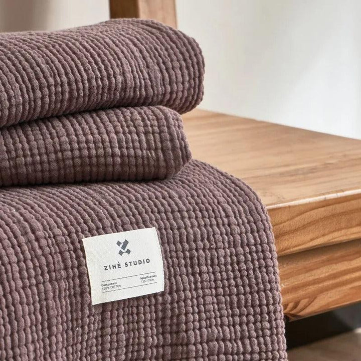 Waffle Cotton Throw