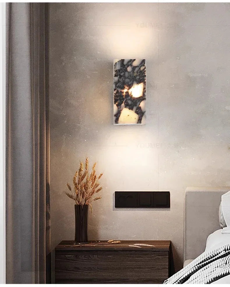 Marble Stone Accent Light lifestyle hallway setting