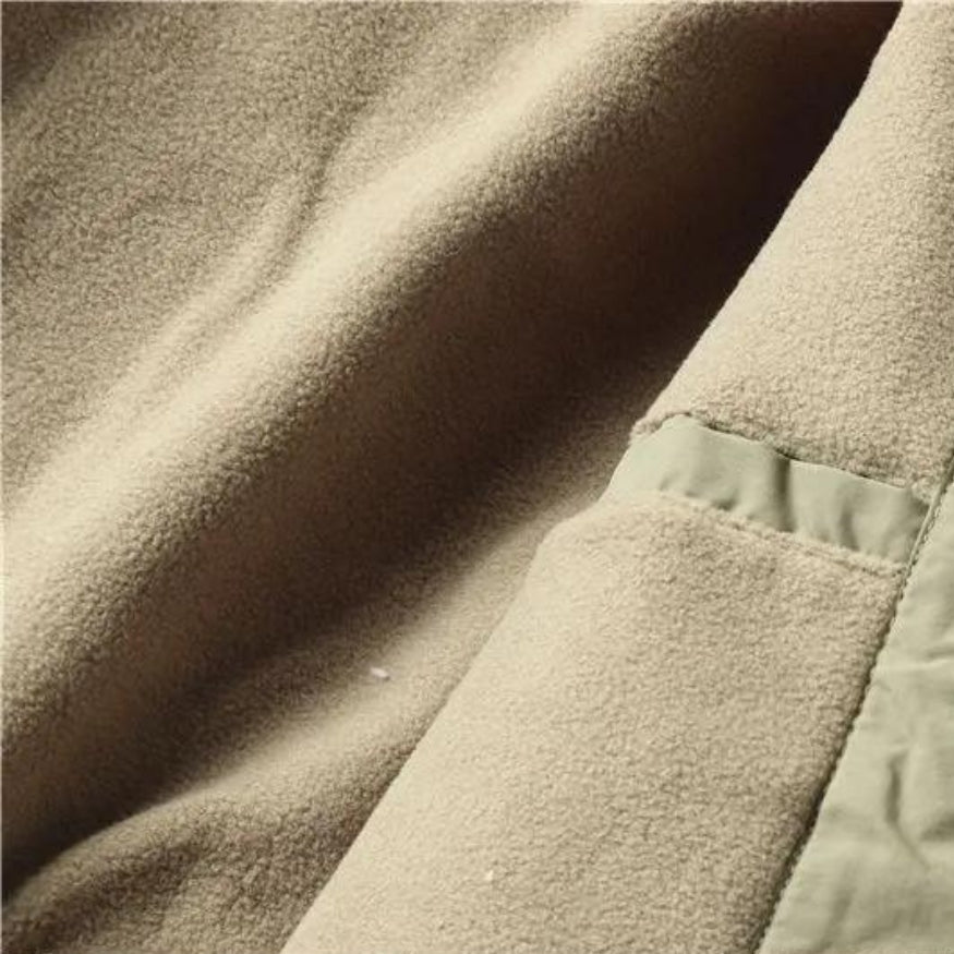 Men's Fleece-Lined Hooded Winter Jacket fleece detail