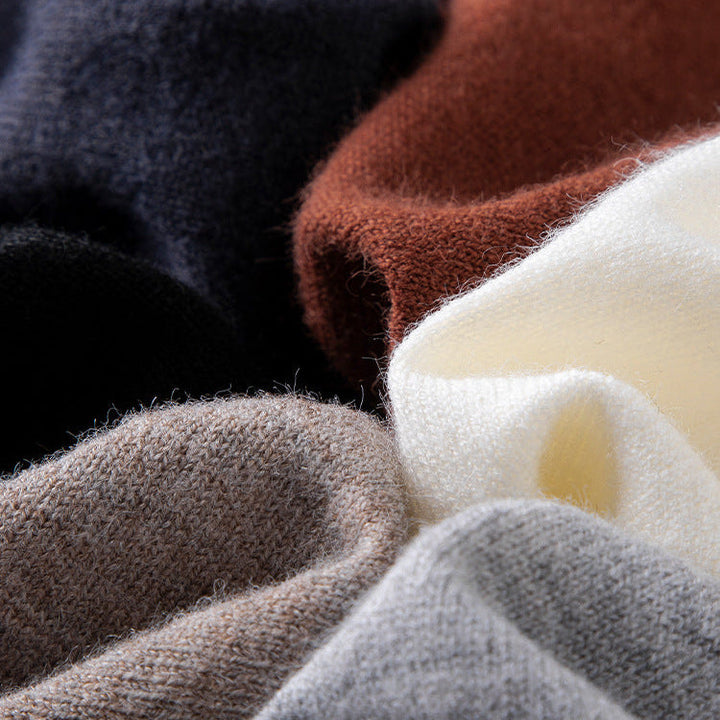 Merino Wool Cashmere V-Neck Sweater product view 7