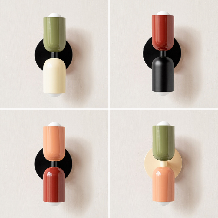 Bold Matte Twin-Bulb Sconce