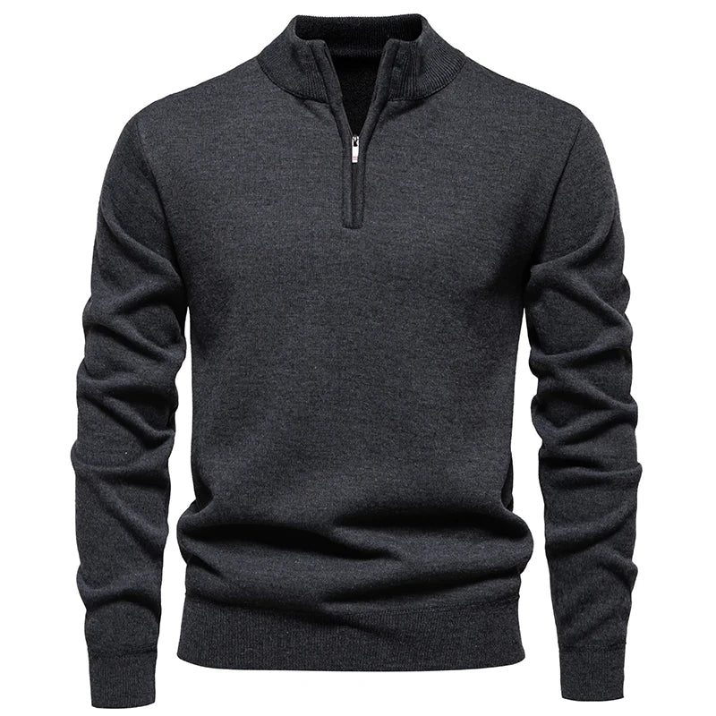 Mock-Neck Half-Zip Sweater alternate view 2