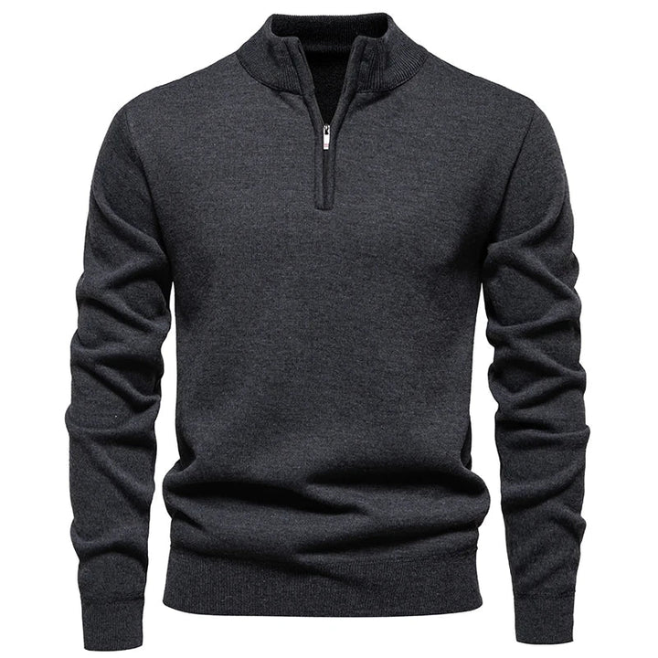 Mock-Neck Half-Zip Sweater alternate view 2