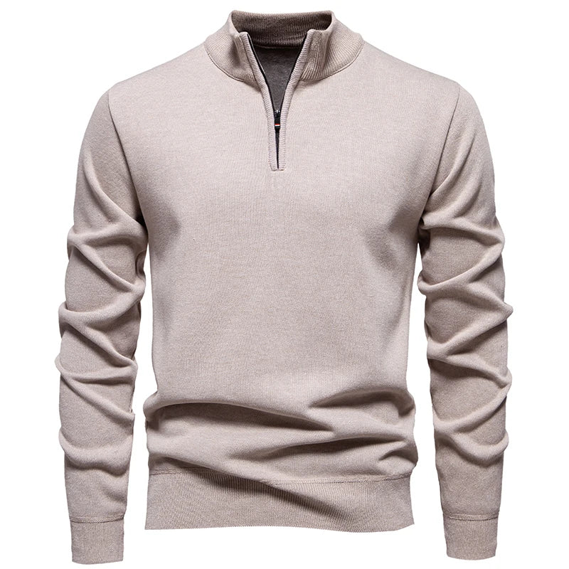 Mock-Neck Half-Zip Sweater alternate view 3