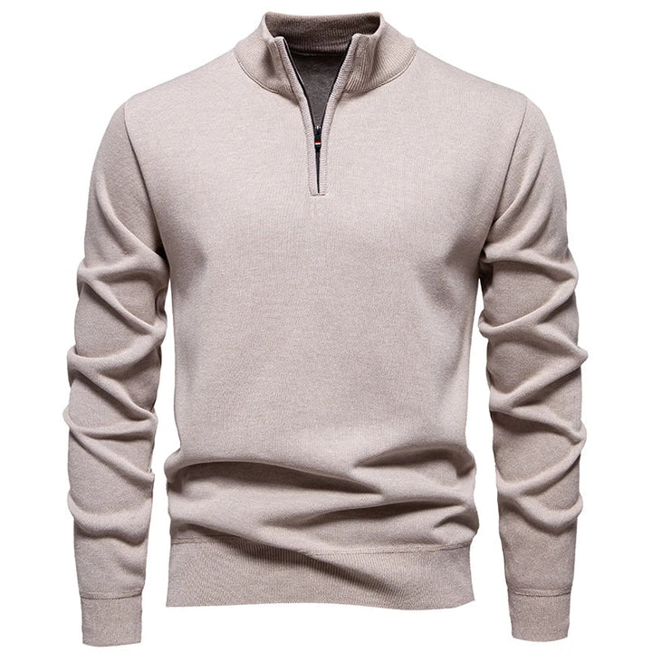 Mock-Neck Half-Zip Sweater alternate view 3