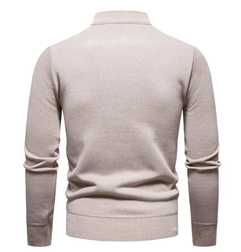 Mock-Neck Half-Zip Sweater alternate view 4