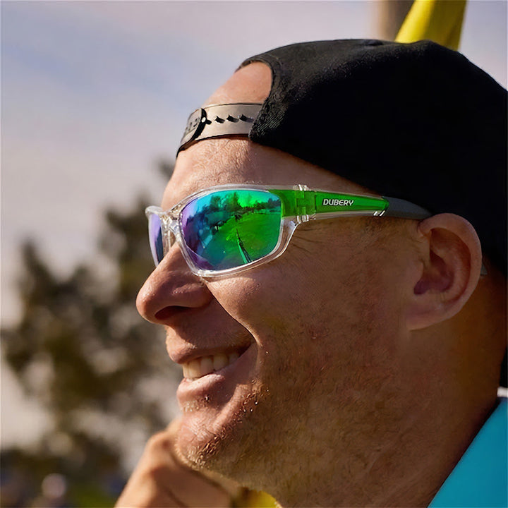 Square Polarized Fishing Sunglasses worn lifestyle