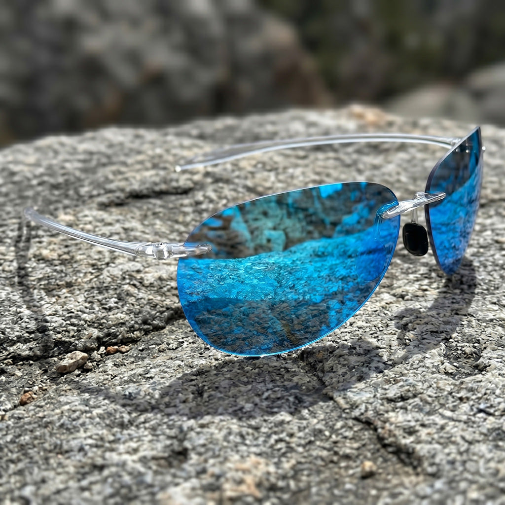 Vintage Rimless Aviator Sunglasses