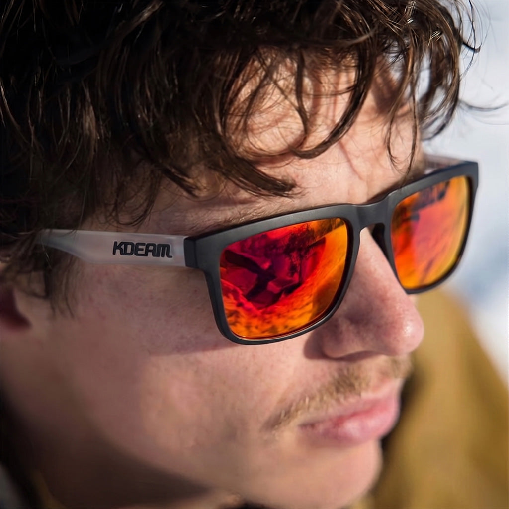Wide-View Square Sport Sunglasses