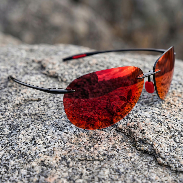 Vintage Rimless Aviator Sunglasses