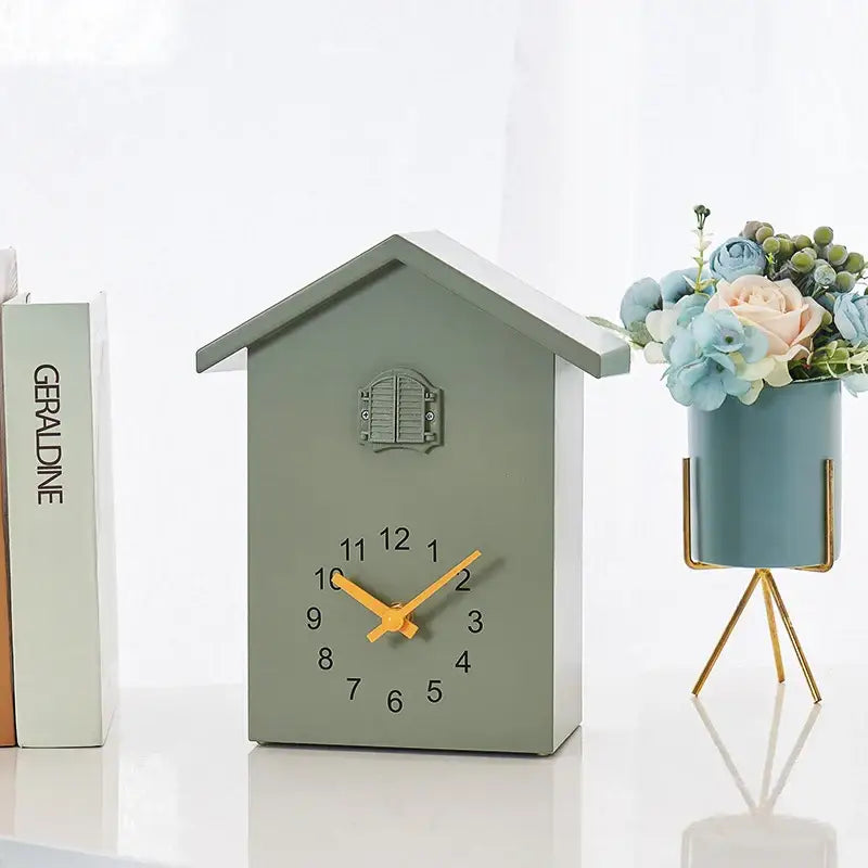 Cuckoo Pendulum Wall Clock cuckoo bird detail