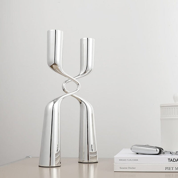 Modern Geometric Candle Holder side profile