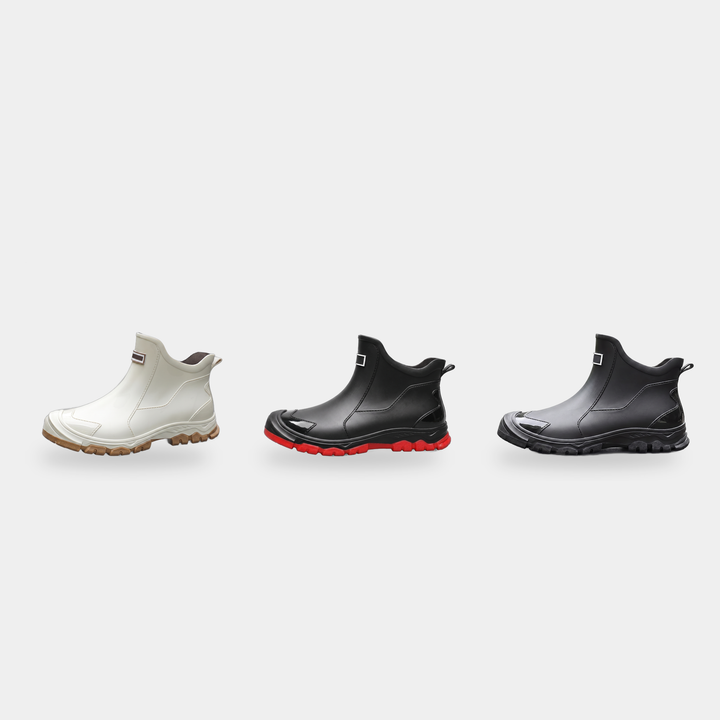 Molded Ankle Rain Boots in all three colors
