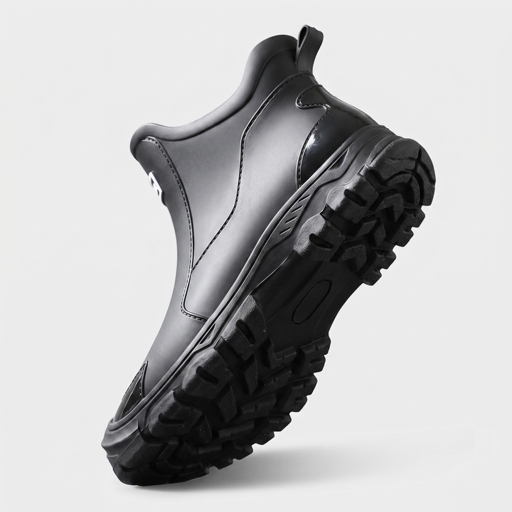 Molded Ankle Rain Boots lugged outsole