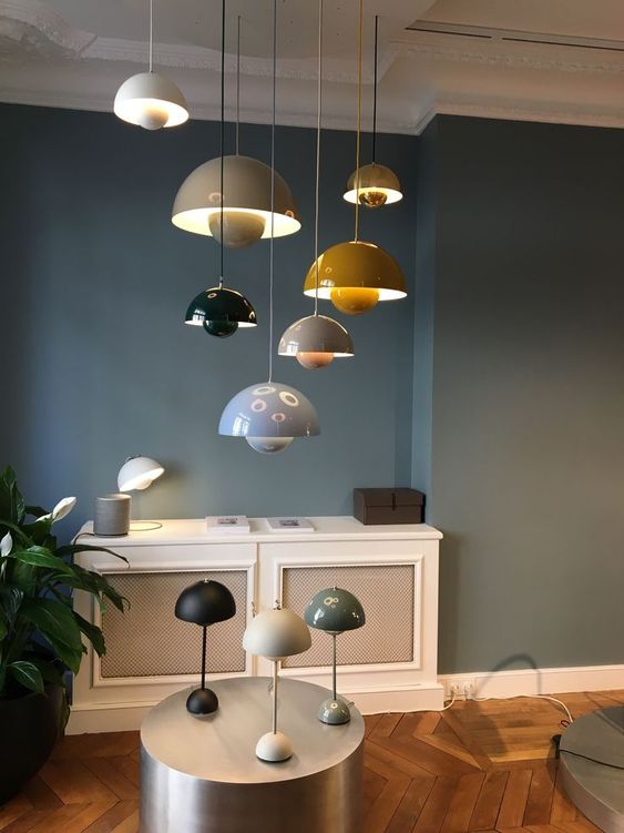 Mushroom Dome Pendant Light cord detail