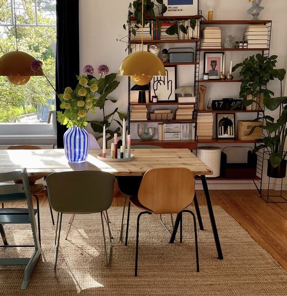 Mushroom Dome Pendant Light hanging lifestyle