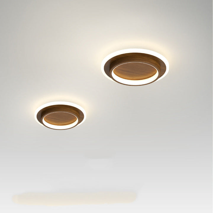 Nordic Acrylic Ceiling Diffuser close-up walnut finish