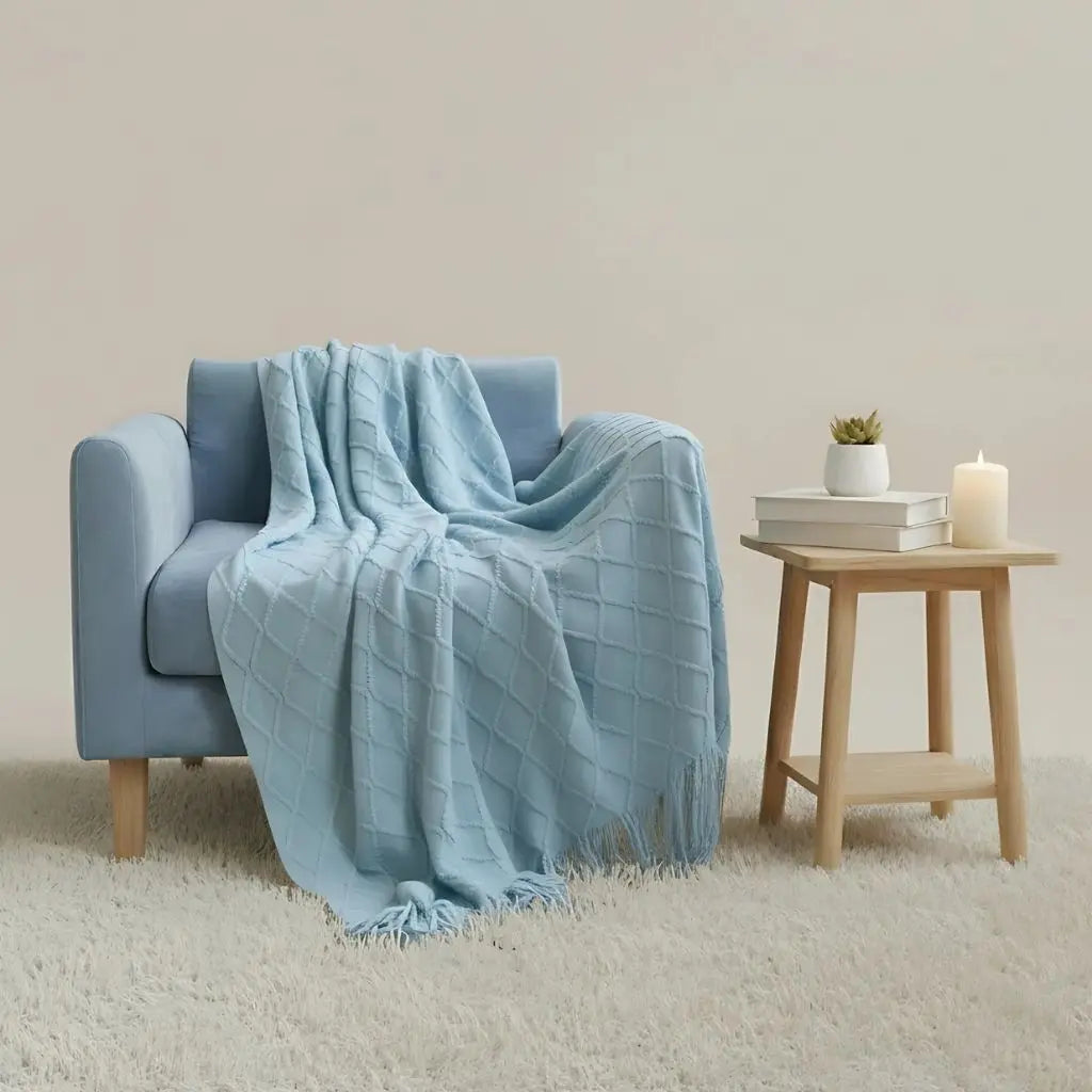 Nordic Cashmere Throw Blanket texture detail