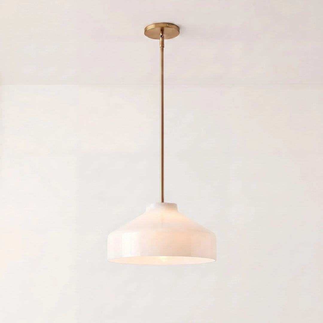 Nordic Matte Metal Pendant side profile