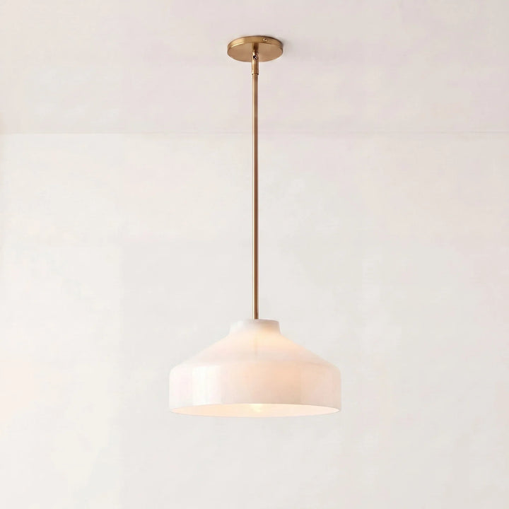 Nordic Matte Metal Pendant side profile