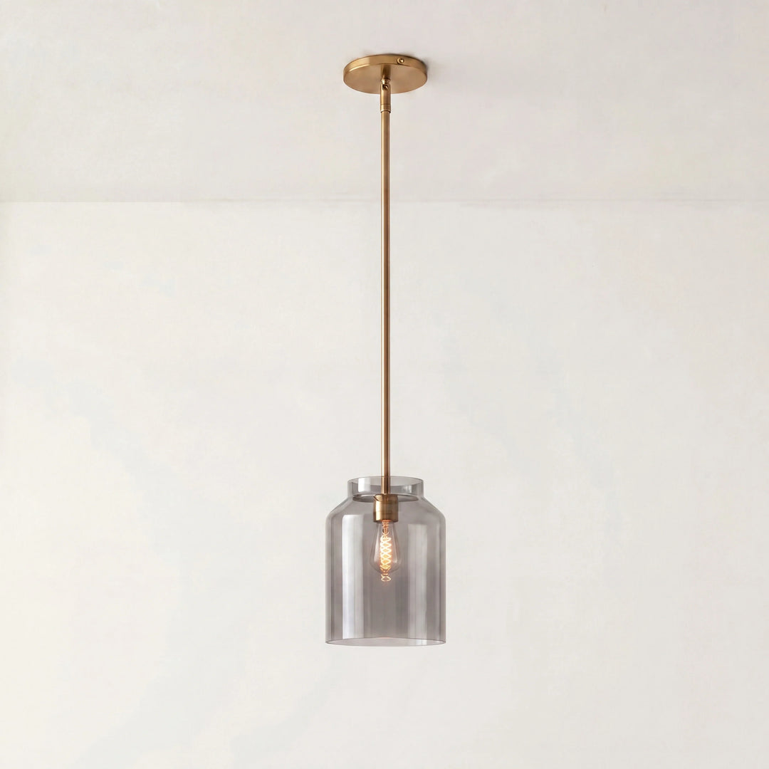 Nordic Matte Metal Pendant styled interior
