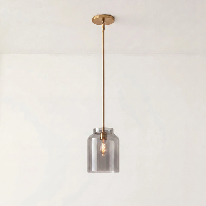 Nordic Matte Metal Pendant styled interior