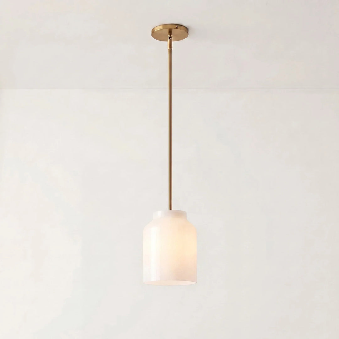 Nordic Matte Metal Pendant scale reference