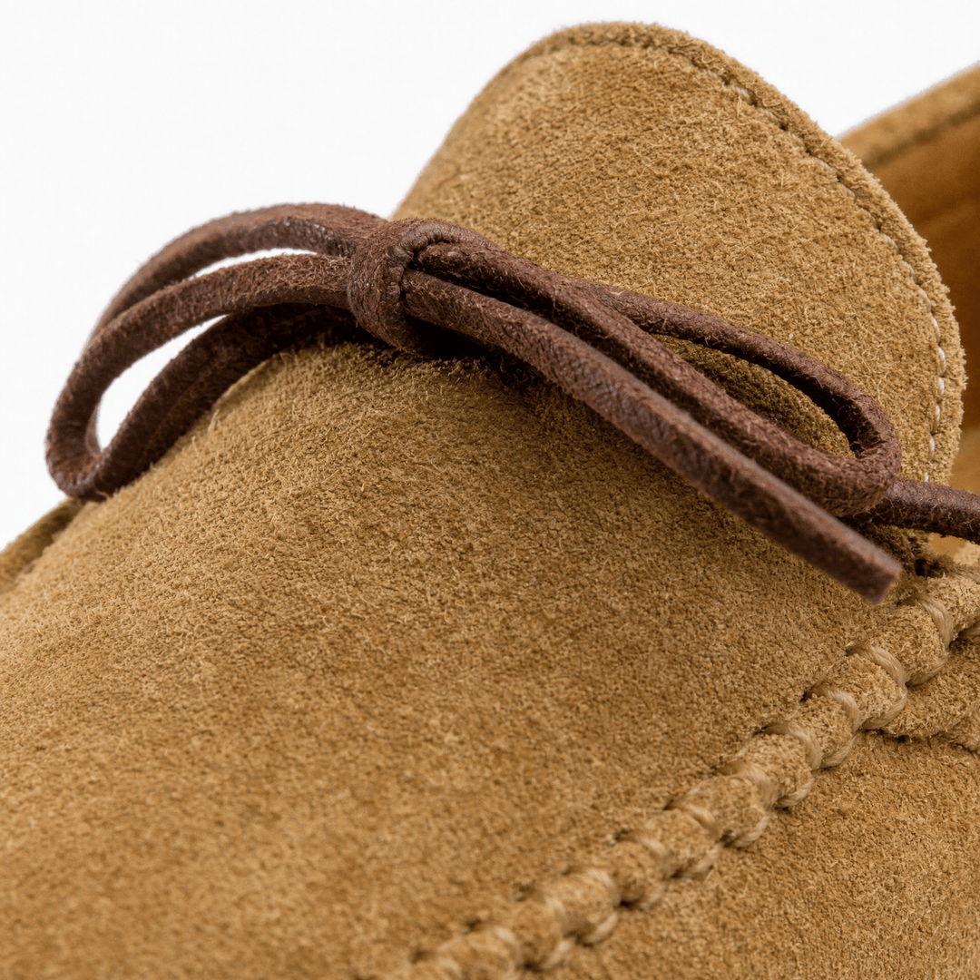 Light Brown Nubuck Lace-Up Loafers alternate view