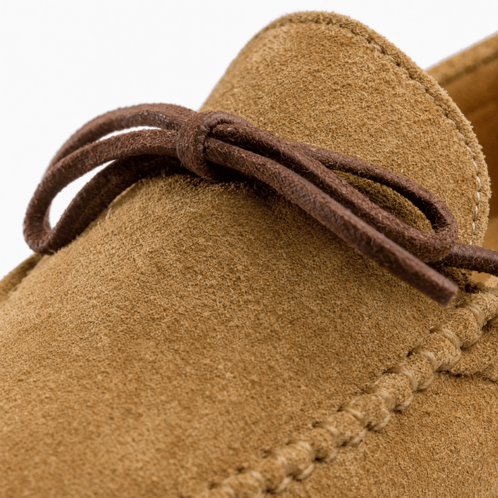 Light Brown Nubuck Lace-Up Loafers alternate view