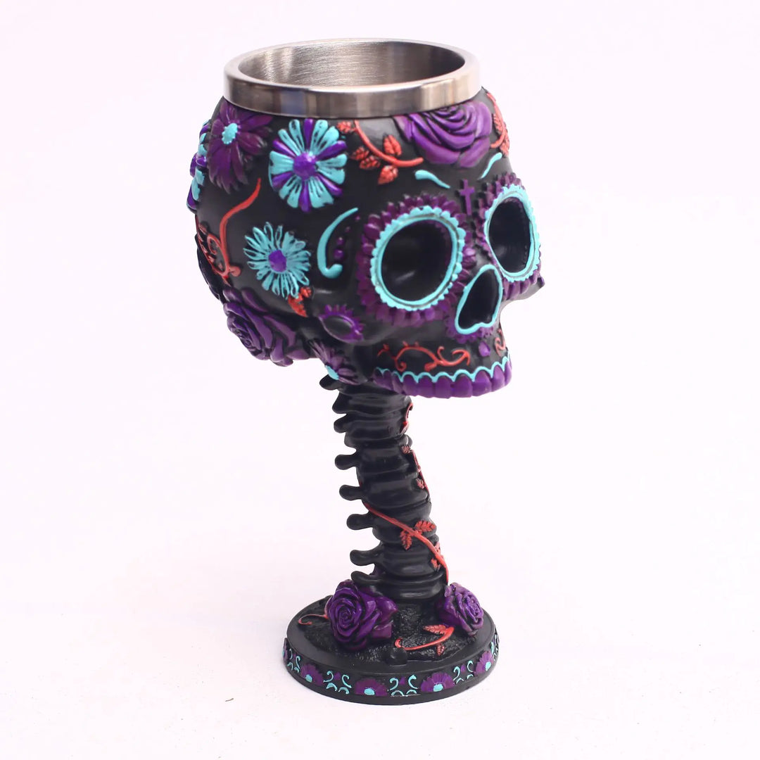 Skull Head Resin Wine Cup