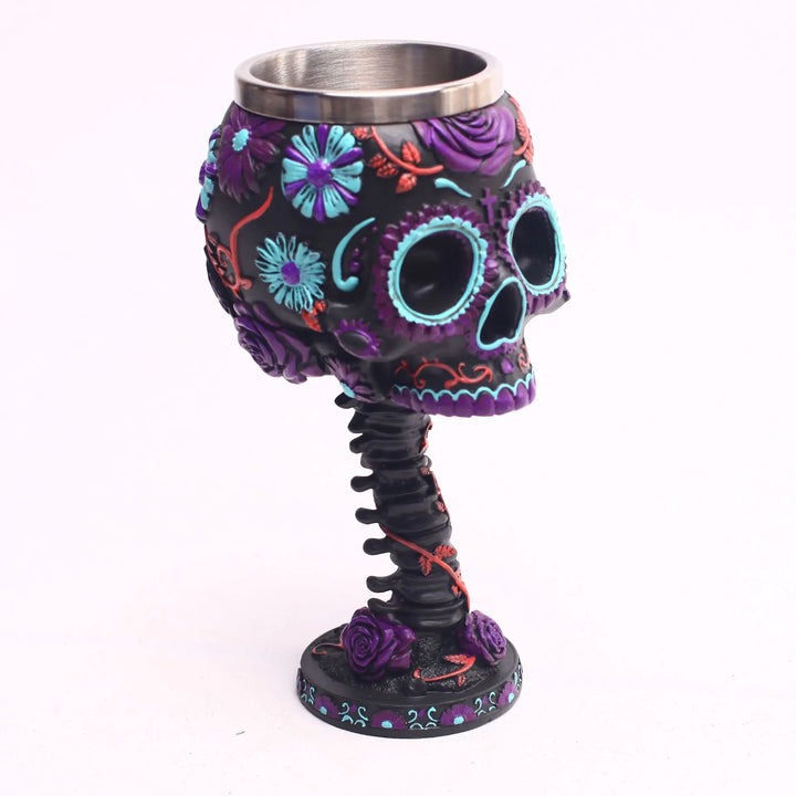 Skull Head Resin Wine Cup