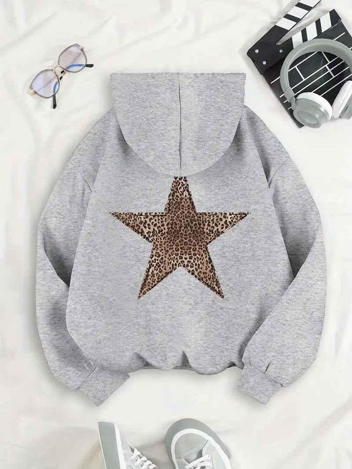 Silver Oversized Hoodie detail view