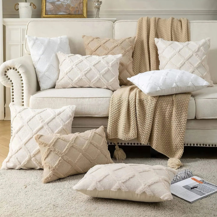 Plush Textured Cushion Cover lifestyle setting