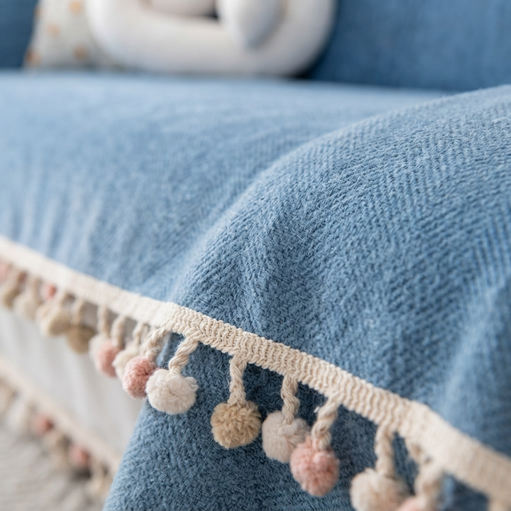 Chenille Herringbone Sofa Cover