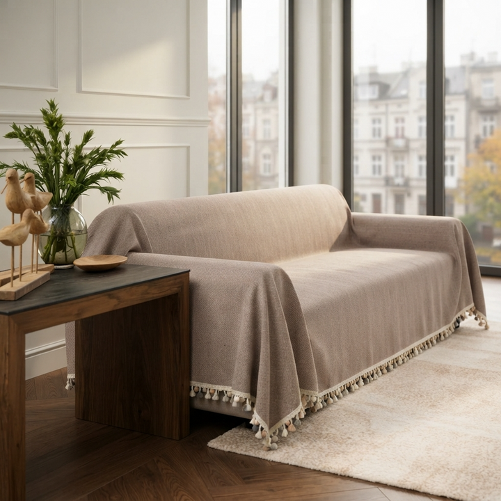 Chenille Herringbone Sofa Cover