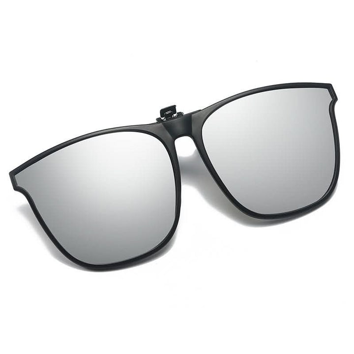 Polarized Clip-On Sunglasses lens close-up