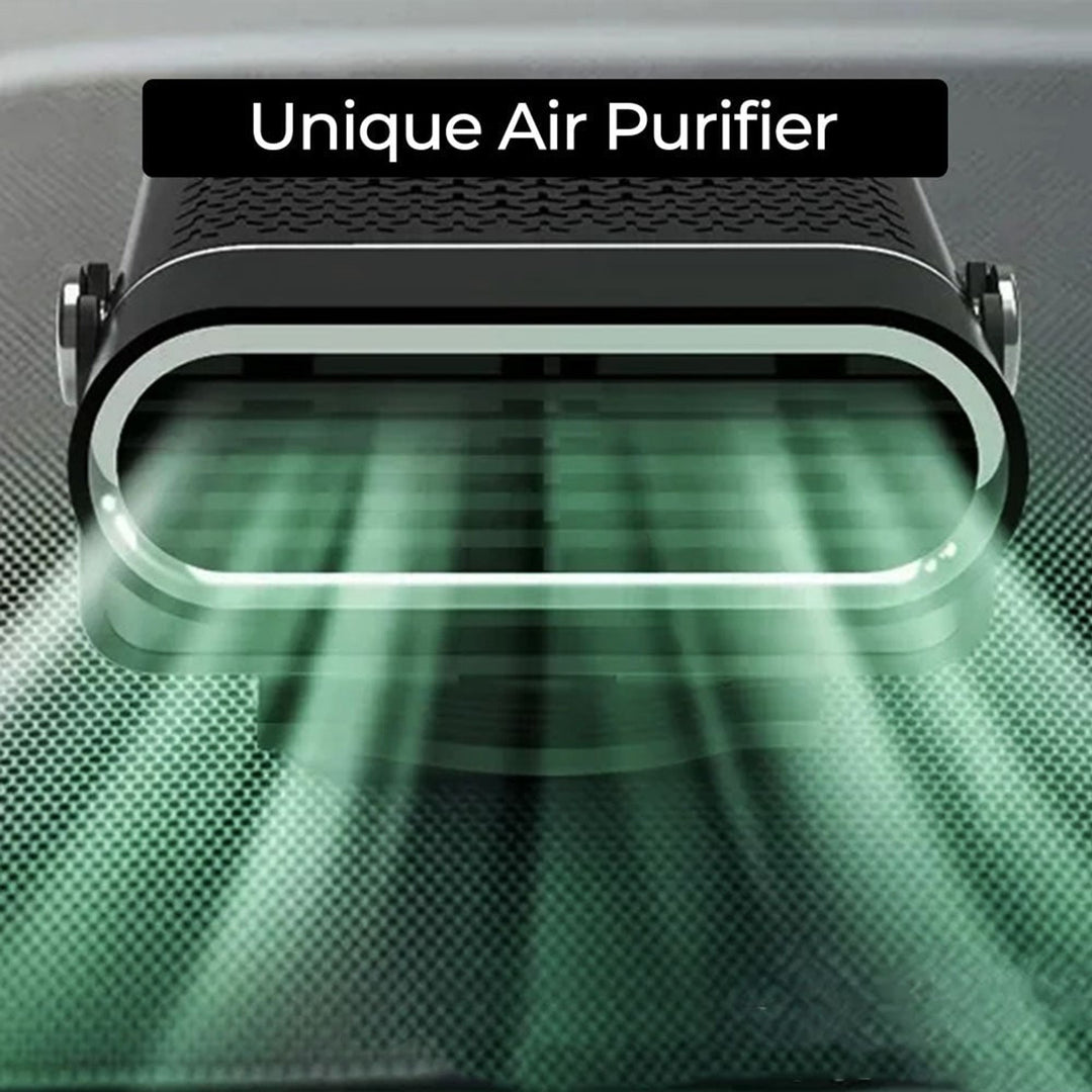 Portable car heater airflow detail