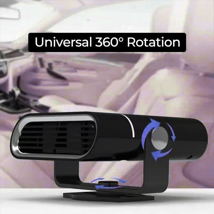Portable car heater rotating head detail