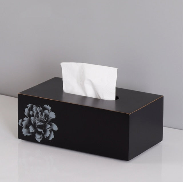 Black Peony Resin Bathroom Set on vanity lifestyle
