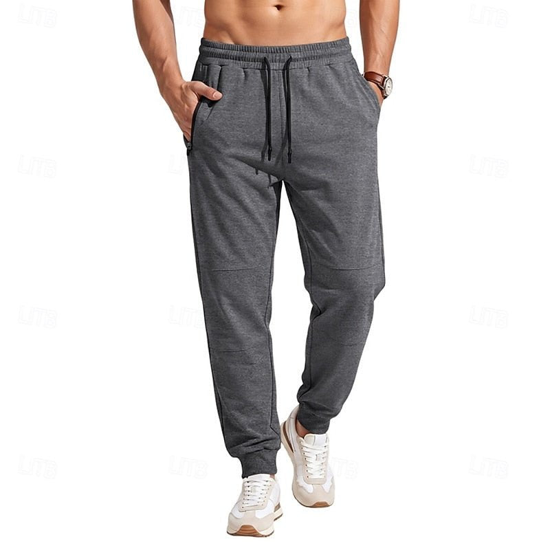 Dark Gray Pull-On Joggers front view