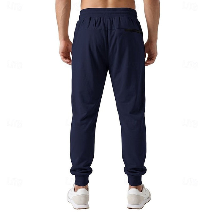 Navy Blue Pull-On Joggers back view