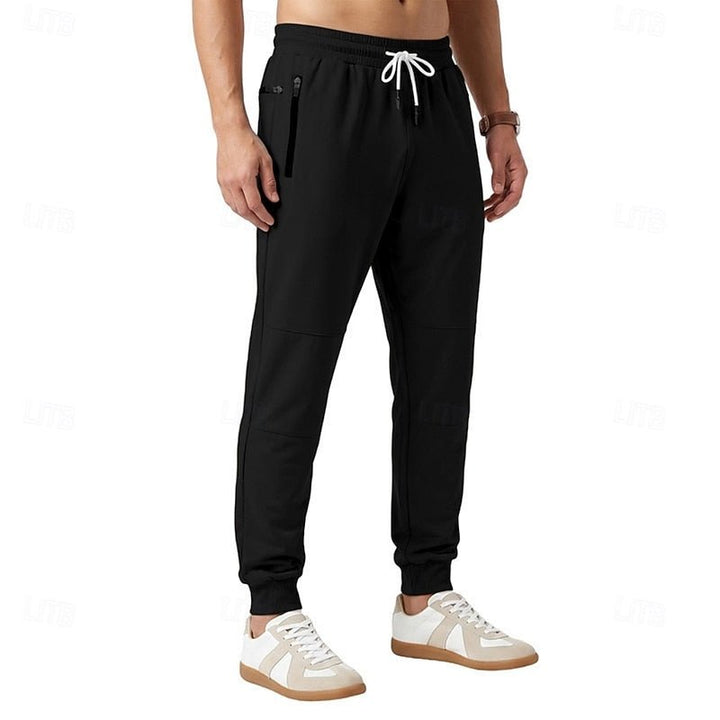 Black Pull-On Joggers side view