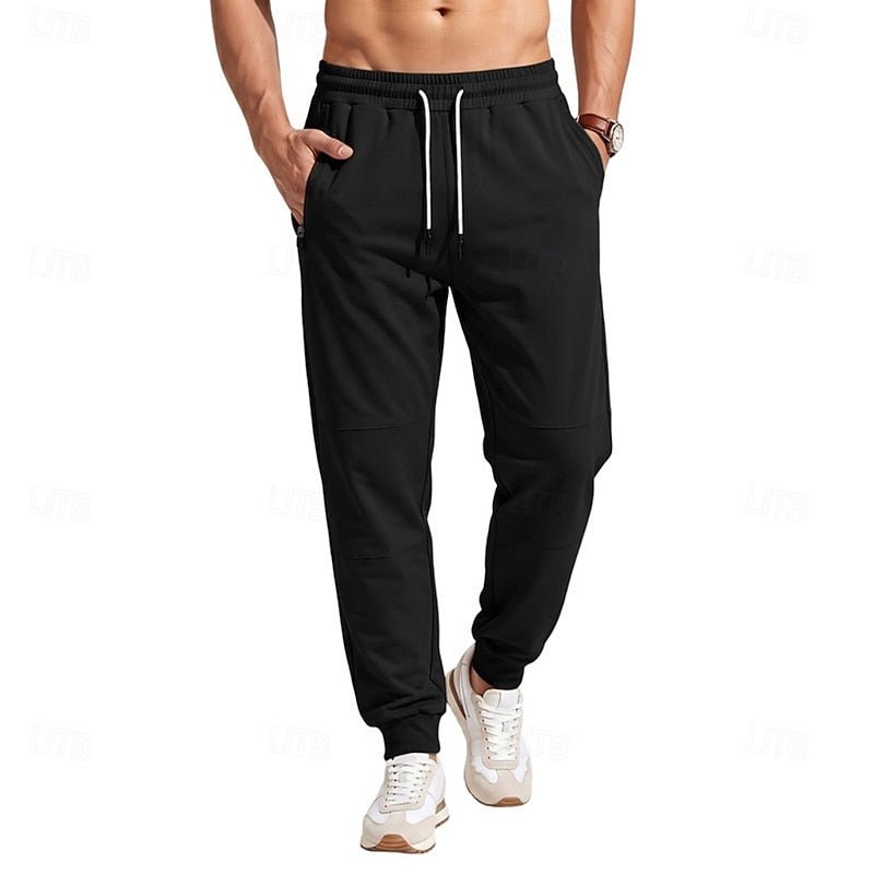 Black Pull-On Joggers front view