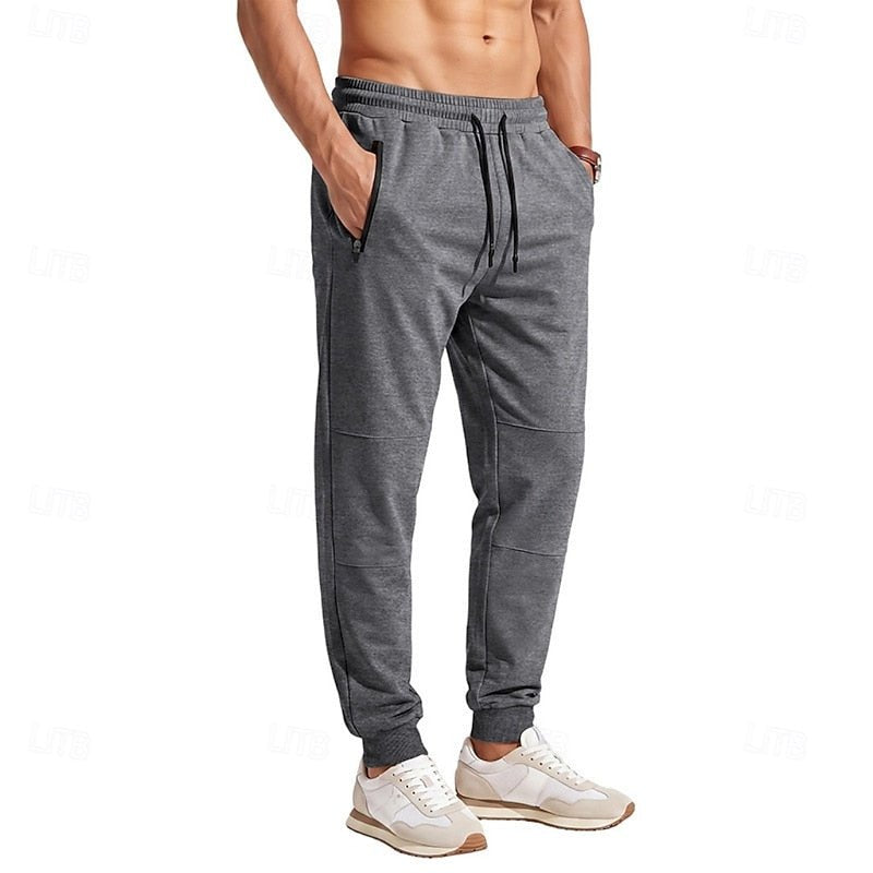 Dark Gray Pull-On Joggers front angle