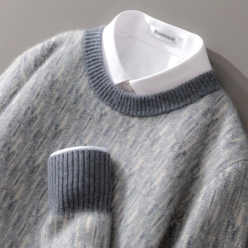 Pure Cashmere Knit Sweater worn lifestyle